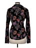 Equipment 100% Viscose Floral Black Long Sleeve Blouse Size 6 - photo 2