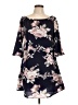 Unbranded Floral Blue Casual Dress Size L - photo 1