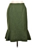 Le Suit 100% Polyester Solid Green Casual Skirt Size 10 - photo 1