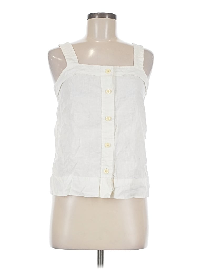 Pre-owned Everlane Sleeveless Blouse In White