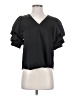 1.State Black Short Sleeve Blouse Size XS - photo 1