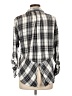 Sam Edelman 100% Rayon Plaid Gray 3/4 Sleeve Button-Down Shirt Size L - photo 2