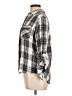 Sam Edelman 100% Rayon Plaid Gray 3/4 Sleeve Button-Down Shirt Size L - photo 5