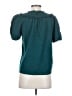 Current Air Teal Short Sleeve Blouse Size S - photo 2