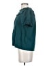 Current Air Teal Short Sleeve Blouse Size S - photo 5