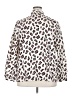 ELOQUII 100% Polyester Animal Print Ivory Long Sleeve Blouse Size 20 - photo 2