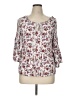 WallpapHER 100% Rayon Ivory 3/4 Sleeve Blouse Size XL - photo 1