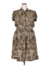 Speed Control Animal Print Brown Casual Dress Size 2X - photo 1