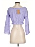 Style Rack 100% Rayon Purple 3/4 Sleeve Blouse Size S - photo 2