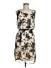 Robbie Bee 100% Polyester Graphic Gray Brown Cocktail Dress Size M - photo 1