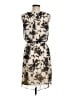 Robbie Bee 100% Polyester Graphic Gray Brown Cocktail Dress Size M - photo 2