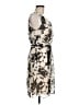 Robbie Bee 100% Polyester Graphic Gray Brown Cocktail Dress Size M - photo 4