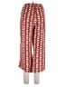 Anybody Print Red Casual Pants Size L - photo 2