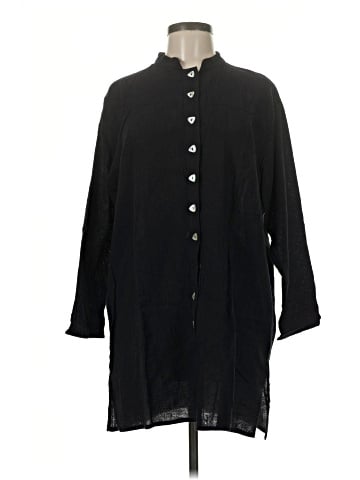 Carol Wior 3/4 Sleeve Button-Down Shirt (view 1)