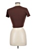 Popular 21 Brown Short Sleeve Turtleneck Size M - photo 2