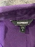 Express 100% Polyester Purple Long Sleeve Blouse Size S - photo 7