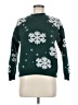 Unbranded 100% Polyester Stars Green Pullover Sweater Size M - photo 1