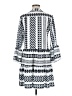 Unbranded 100% Polyester Print White Casual Dress Size M - photo 2