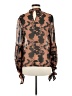 Hutch Brown Long Sleeve Blouse Size M - photo 2
