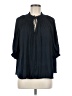 Rielle 100% Polyester Black 3/4 Sleeve Blouse Size M - photo 1