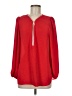 Premise Studio 100% Polyester Red Long Sleeve Blouse Size M - photo 1