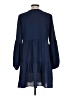 Unbranded Solid Blue Casual Dress Size L - photo 2