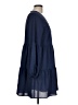 Unbranded Solid Blue Casual Dress Size L - photo 4