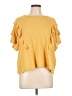 Ginger G. Yellow Short Sleeve Top Size L - photo 1