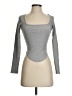 Forever 21 Gray Long Sleeve Top Size S - photo 1