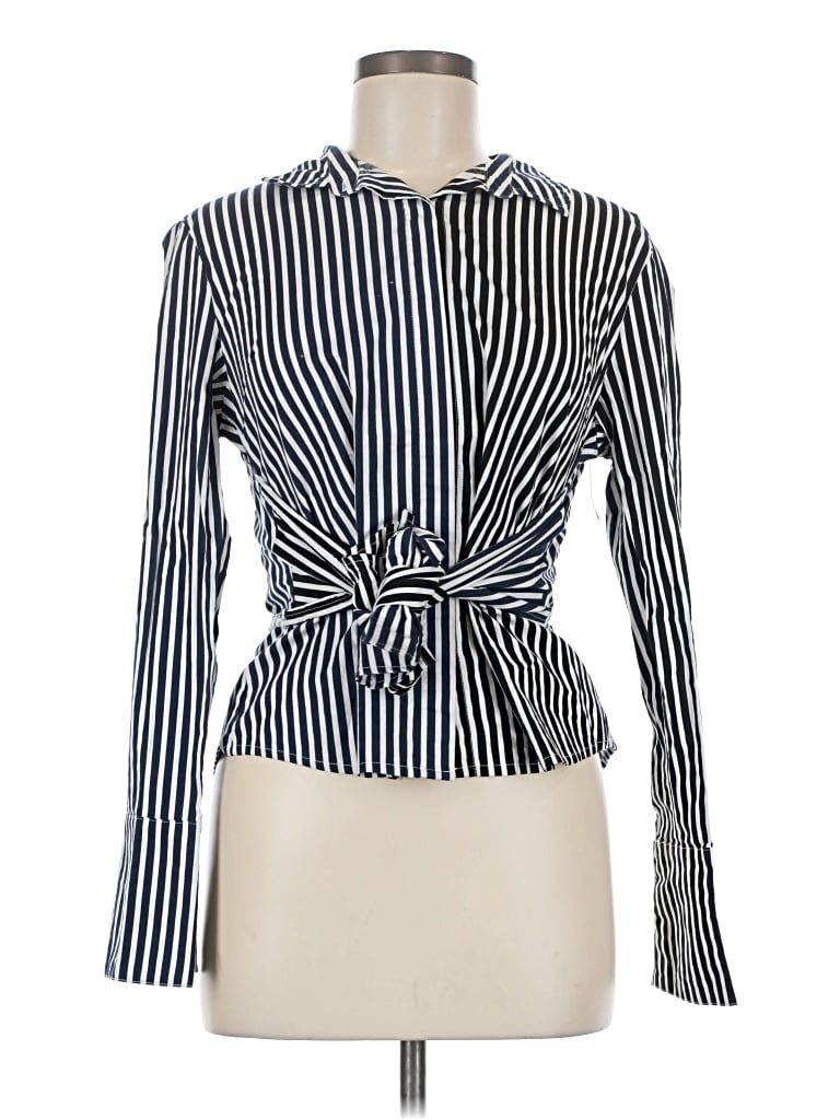 Pre-owned Walter Baker Long Sleeve Blouse In Blue