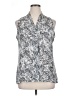 Violet & Claire Silver Sleeveless Blouse Size XL - photo 1
