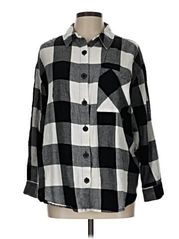 New Look Long Sleeve Button-Down Shirt (view 1)