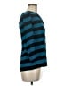 Tegan 100% Silk Teal 3/4 Sleeve Top Size 6 - photo 4