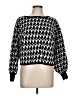 APRICOT 100% Viscose Houndstooth Black Pullover Sweater Size L - photo 1