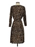 Attention Animal Print Brown Cocktail Dress Size S - photo 2
