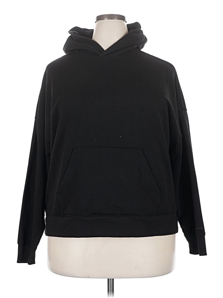Pre-owned Athletic Works Pullover Hoodie In Black