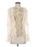 BCBGMAXAZRIA 100% Polyester Ivory Long Sleeve Blouse Size S - photo 1