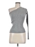Cotton Candy LA 100% Viscose Gray Long Sleeve Top Size Med - Lg - photo 1