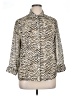 Alfred Dunner 100% Polyester Animal Print Silver 3/4 Sleeve Blouse Size 14 - photo 1