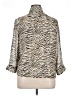 Alfred Dunner 100% Polyester Animal Print Silver 3/4 Sleeve Blouse Size 14 - photo 2