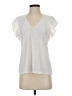 MICHAEL Michael Kors Ivory Short Sleeve Top Size S - photo 1