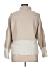 Cliche Color Block Tan Turtleneck Sweater Size XL - photo 2