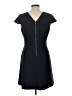 dalia Solid Black Casual Dress Size 10 - photo 2