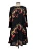 Unbranded Print Black Casual Dress Size L (estimated) - photo 2