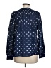 Talbots Polka Dots Blue Long Sleeve Blouse Size M - photo 2