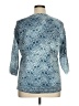 Studio 1940 Blue 3/4 Sleeve Top Size XL - photo 2