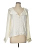 J.Crew Ivory Long Sleeve Blouse Size L - photo 1