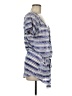 J Valdi Blue Short Sleeve Blouse Size M - photo 4