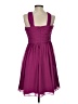 Donna Morgan 100% Polyester Solid Purple Cocktail Dress Size 8 - photo 2
