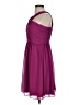Donna Morgan 100% Polyester Solid Purple Cocktail Dress Size 8 - photo 5